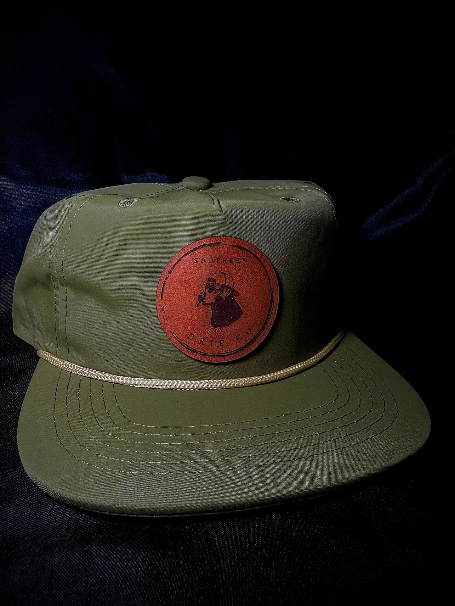 Mossy Green/Tan Rope 5-Panel Hat