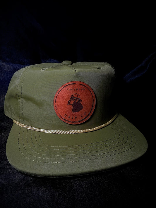 Mossy Green/Tan Rope 5-Panel Hat