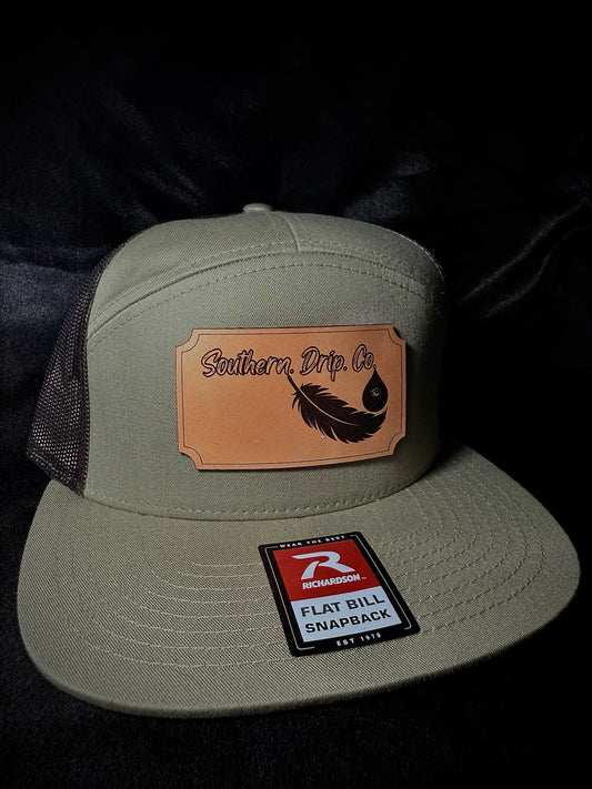 Tan/Brown Seven Panel Hat